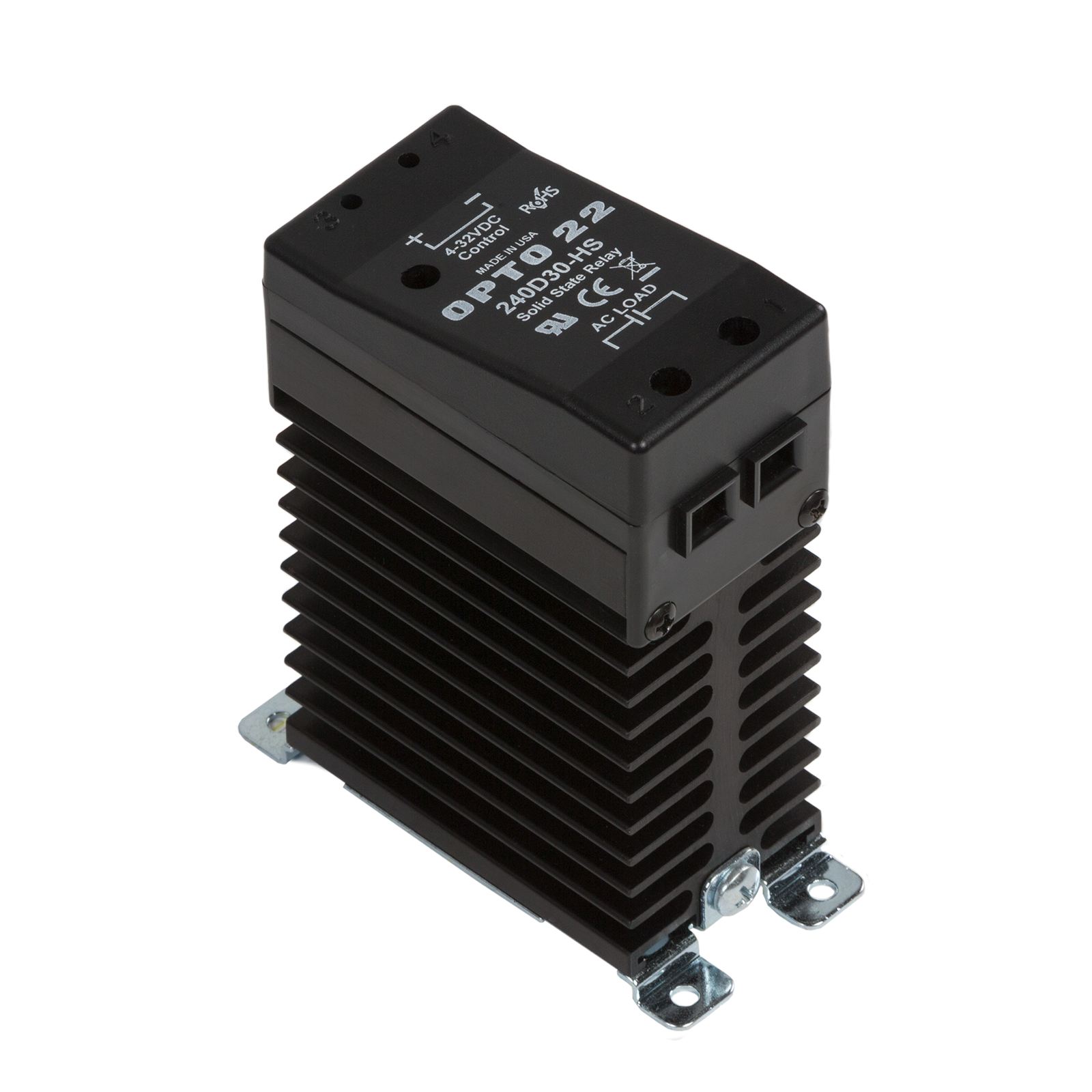 Opto22 240D30HS OBSOLETE 240 VAC, 30 Amp, DC Control Solid State