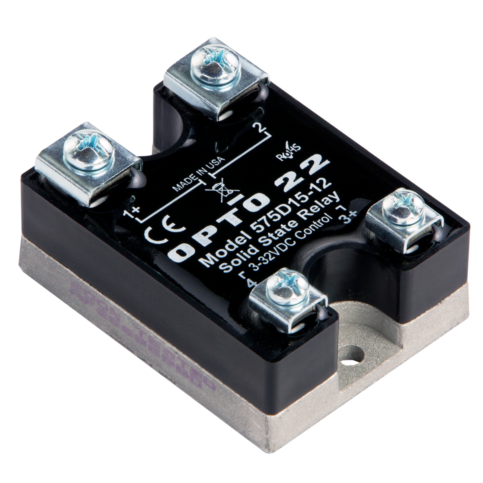 Opto22 575D1512 575 VAC, 15 Amp, DC Control Solid State Relay (SSR