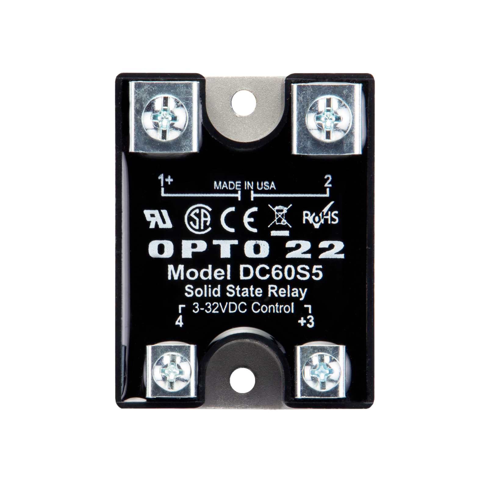 5 Amps 60 VDC 4000 VRMS Isolation Voltage Opto 22 DC60S5 DC Control Solid State Relay