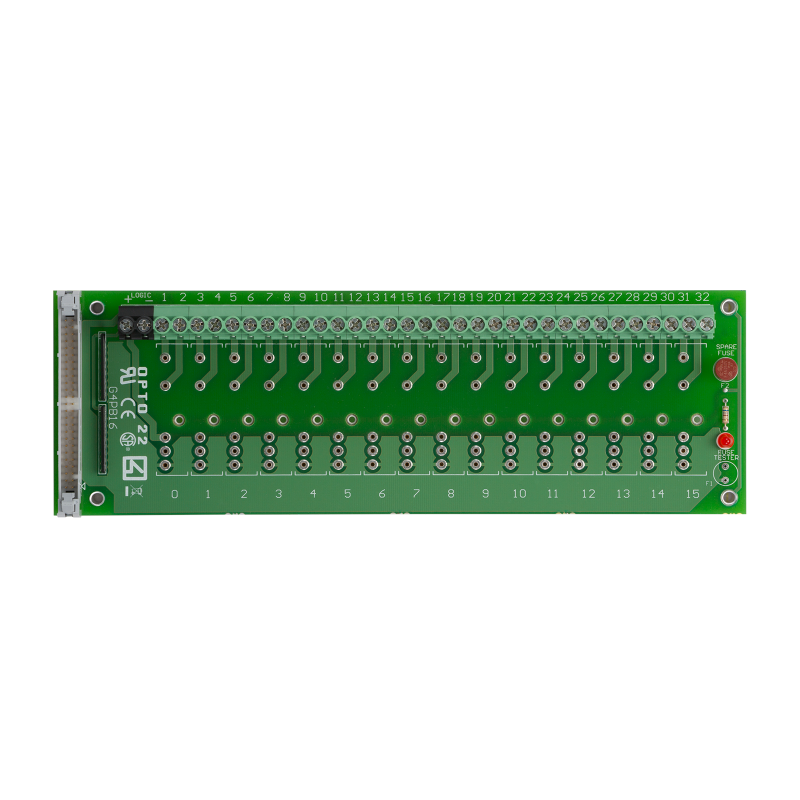 OPTO 22 G4PB16H 16-CHANNEL RACK WITH HEADER CONNECTOR 
