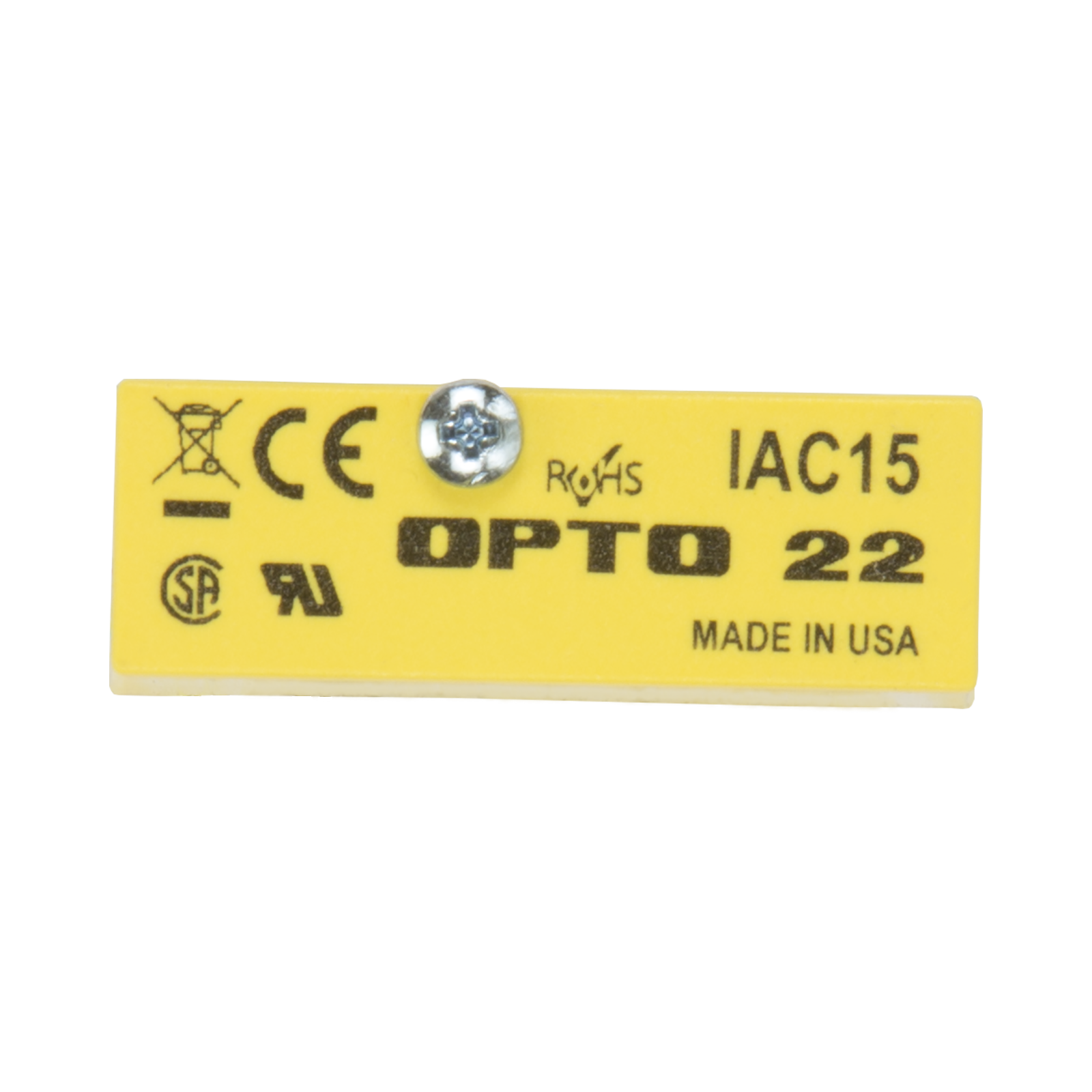 Opto 22 IAC15 AC Input 4000 Volt I//O Isolation 5 mA Input Current 15 VDC Logic 90-140 VAC