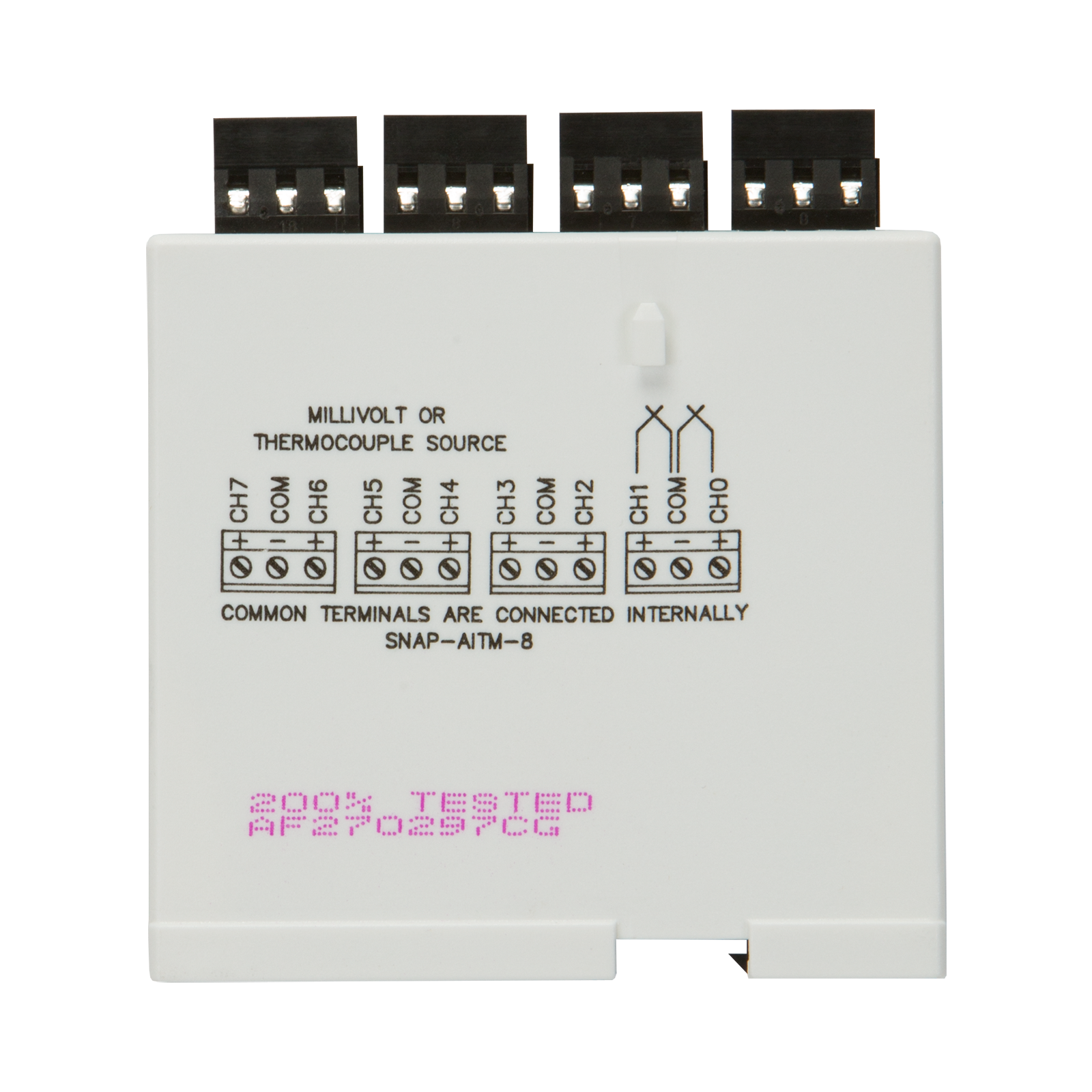 4-Channel Thermocouple or mV Input Opto 22 SNAP-AITM-4i SNAP Isolated Analog Input Module 