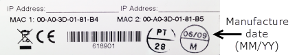 SNAP PAC manufacture date SNAP PAC manufacture date