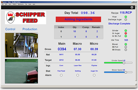 Schipper Eggs web-based HMI