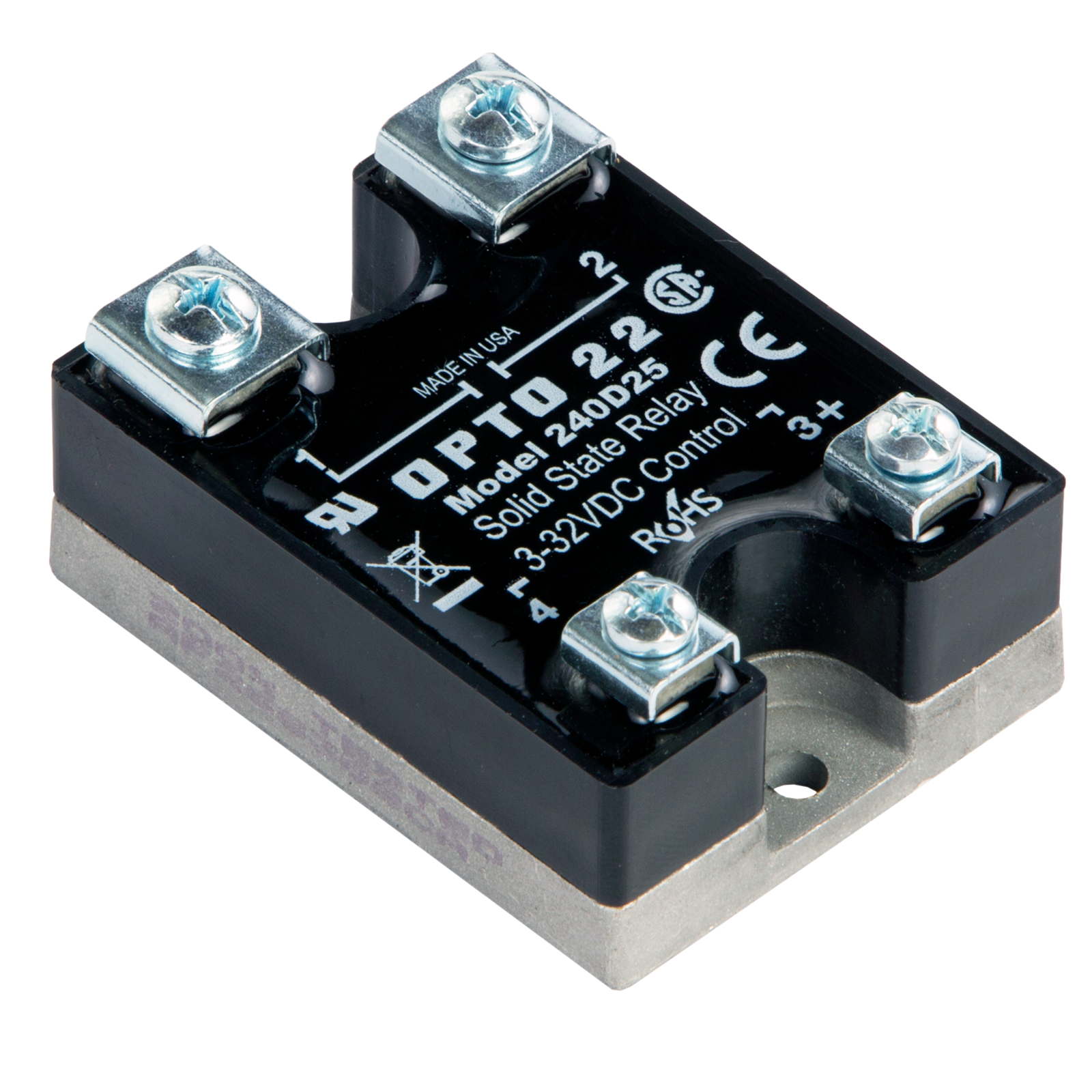 OPTO 22 240D25 Solid State Relay 3-32V-DC